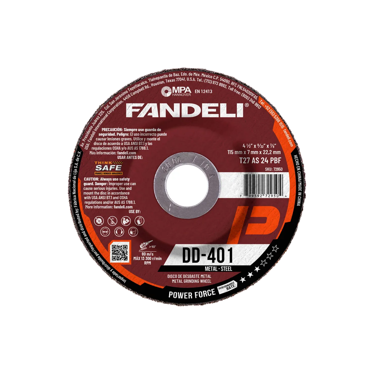Discos de desbaste Fandeli