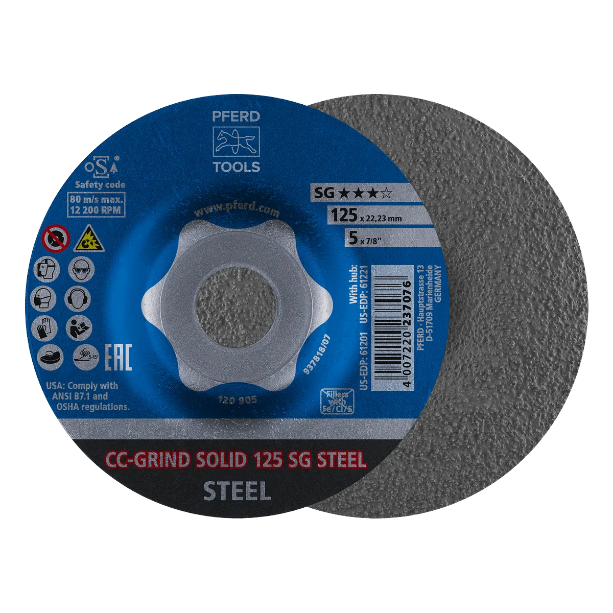Discos de desbaste PFERD y CC-GRIND PFERD